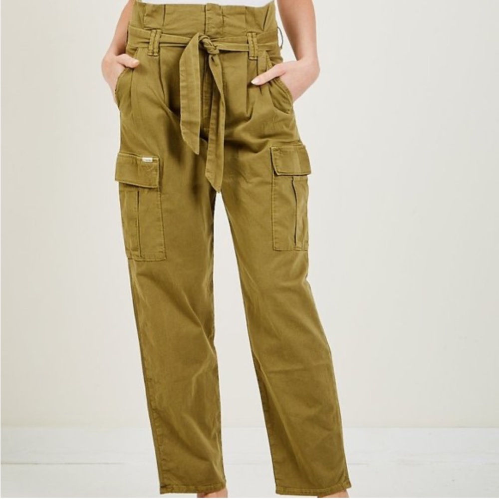 MOTHER Khaki Greaser Paperbag Cargo Pants Summer